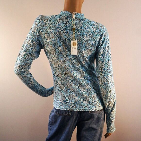 HELEN JON Sz L Beach Break Rash Guard Upf 50+ Montrose $144 Swim Shirt NWT - Picture 9 of 11